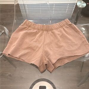 H&M Women's Athletic Shorts in Light Brown